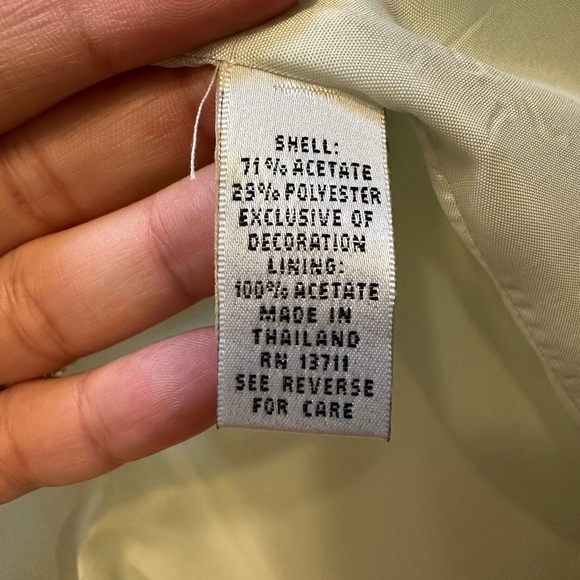 Valerie Stevens Skirt Suit Set Size 12 | Mint Green | Embroidered Blazer - Picture 14 of 14